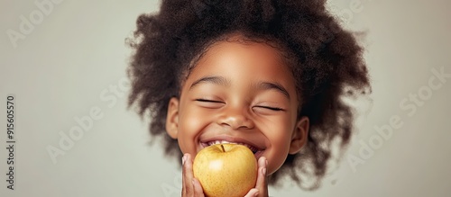 A beautiful happy African A...