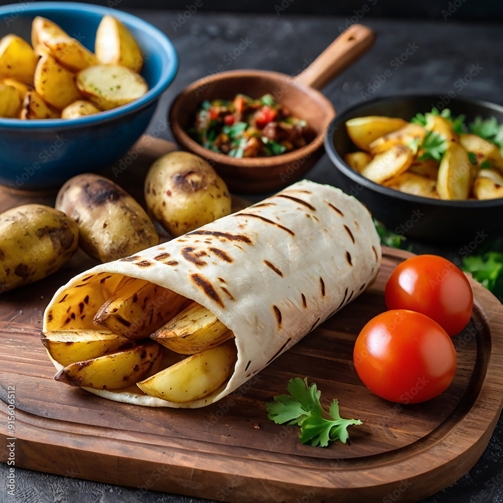delicious potatoes shawarma ai image delicious potatoes shawarma ai image