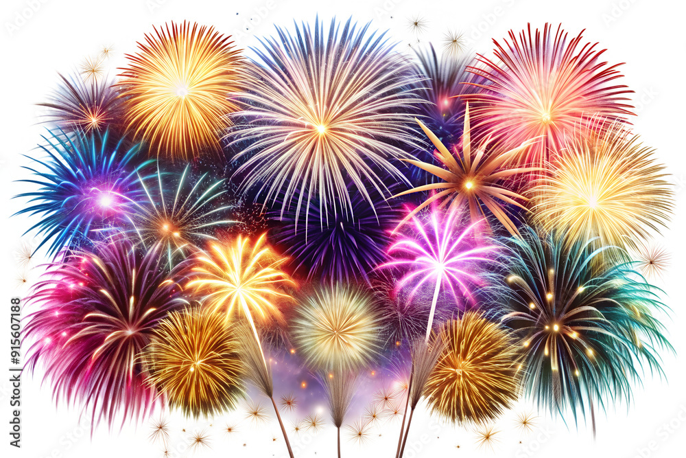Fototapeta premium Party fireworks png