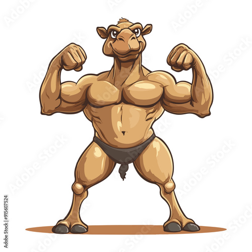 vector illustration icon about muscular animals