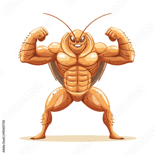 vector illustration icon about muscular animals