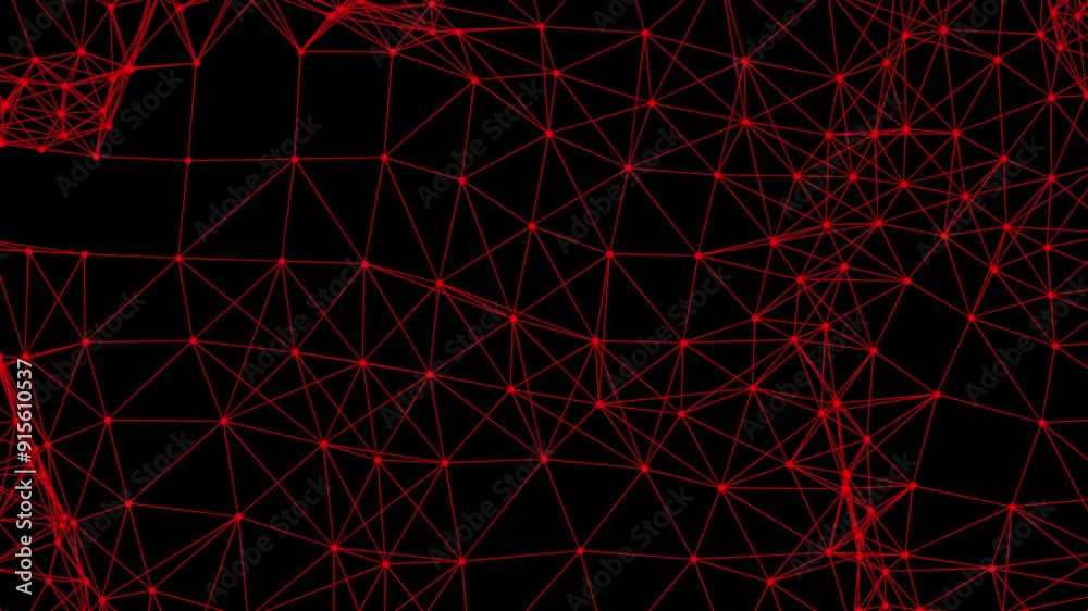 technology abstract red animation background