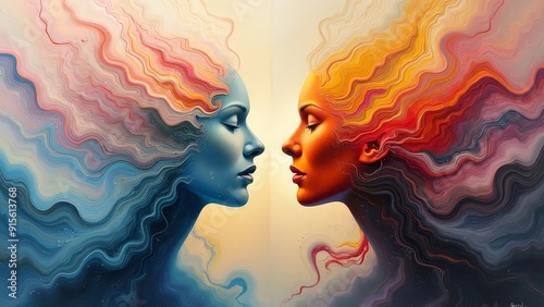 two person in the sky generative ai