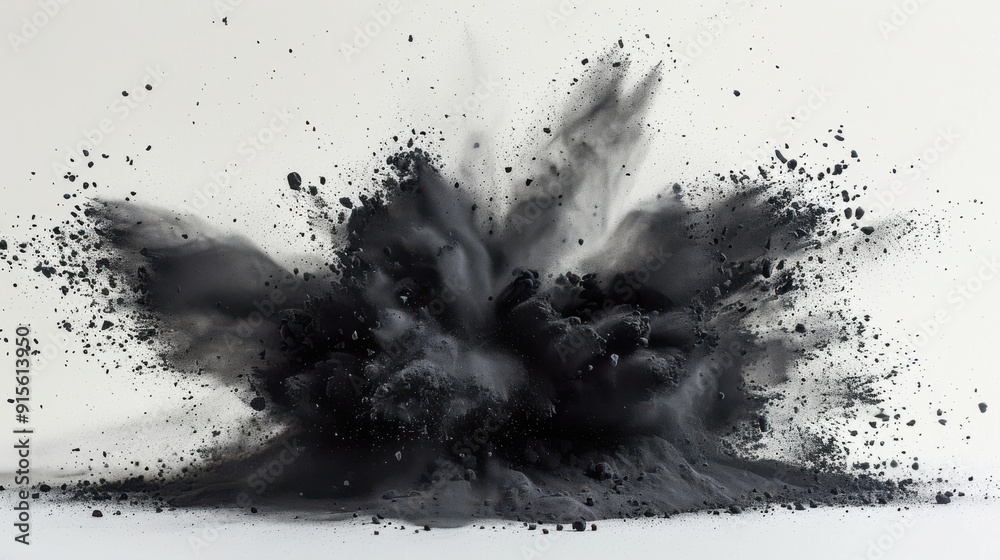 Abstract Explosion of Black Powder.. Abstract Explosion of Black Powder..