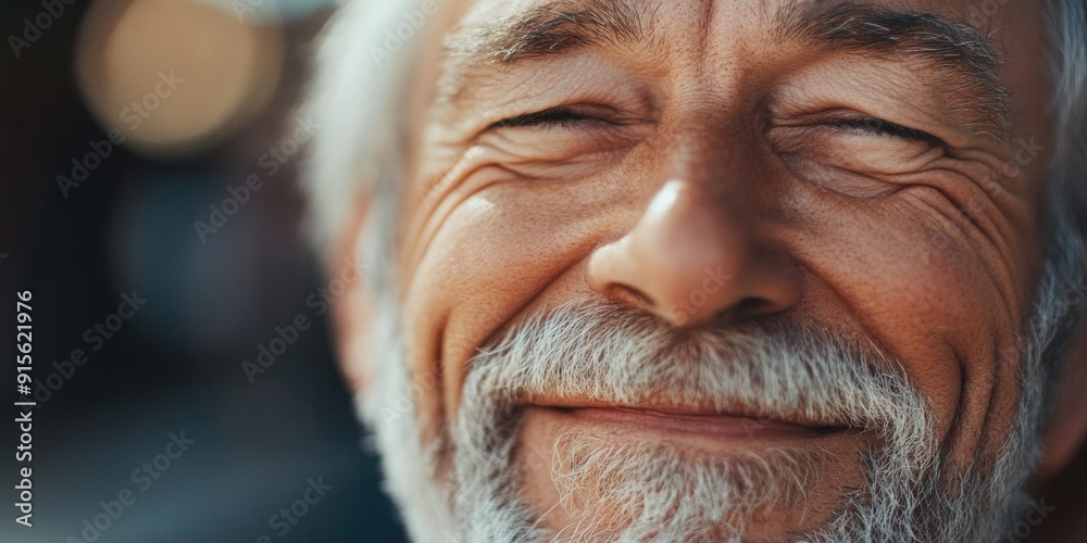 Portrait of an elderly man with a long, white beard Portrait of an elderly man with a long, white beard