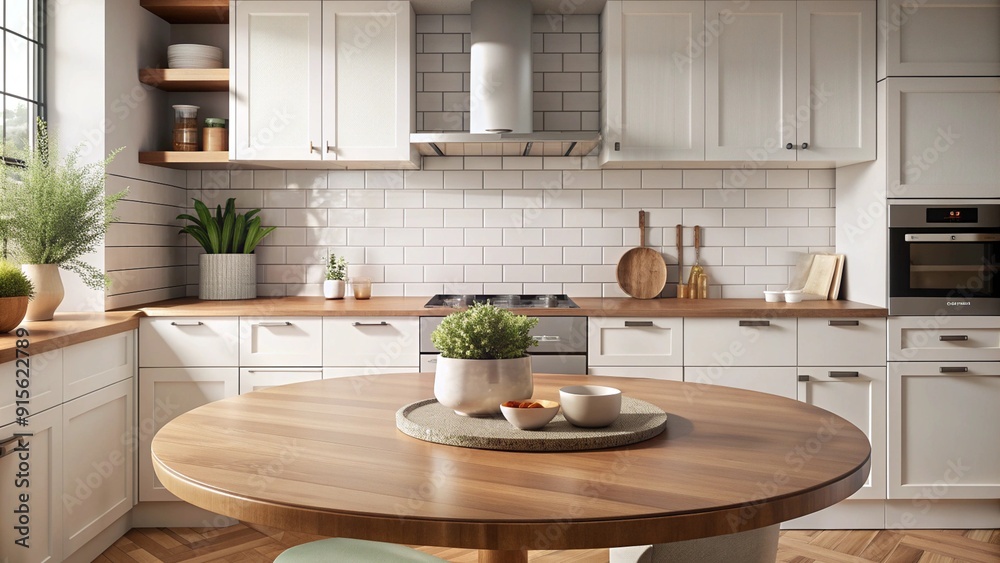 Fototapeta premium cozy interior kitchen background