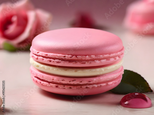  rose macaroon