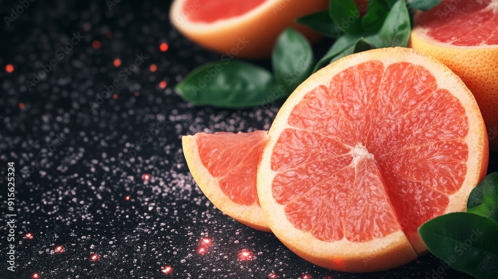 Grapefruit infused with magic, glowing symbols, dark mystical forest, mystical herbs Grapefruit infused with magic, glowing symbols, dark mystical forest, mystical herbs