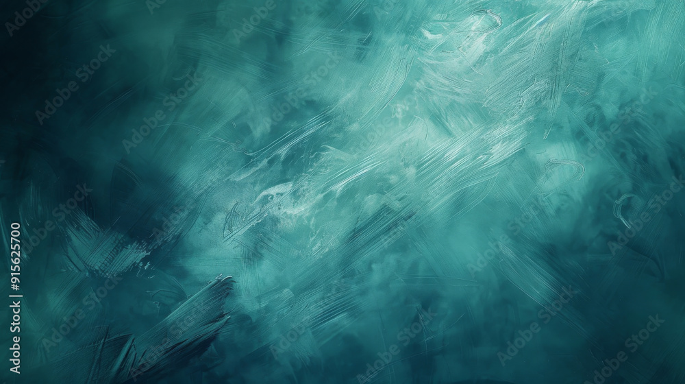 Abstract Teal Background with Flowing Movement, Generative AI Illustration Abstract Teal Background with Flowing Movement, Generative AI Illustration