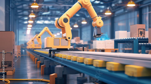 Automation enhancing productivity in factories