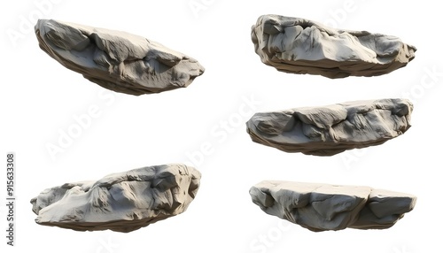 Quartet of Isolated Boulders