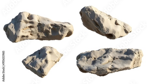 Quartet of Isolated Boulders