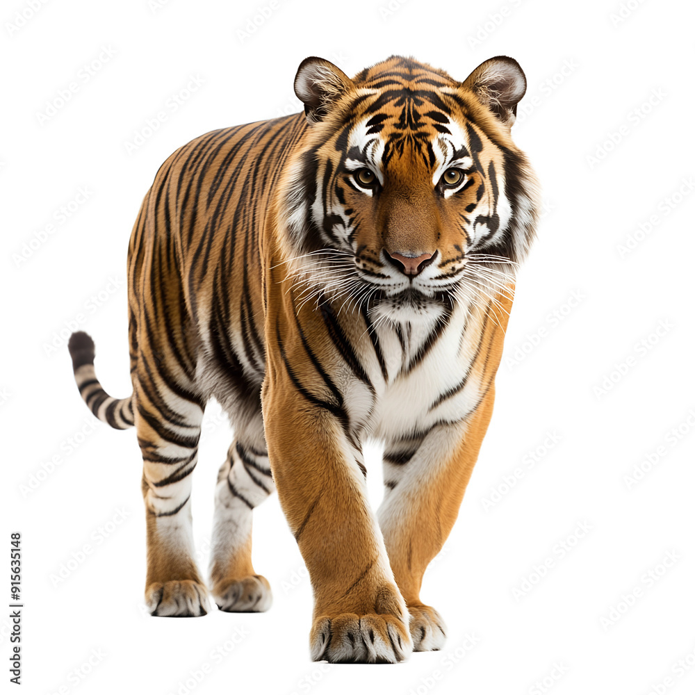 Majestic Tiger Portrait with Striking Gaze Majestic Tiger Portrait with Striking Gaze
