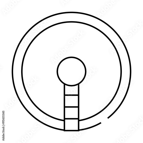 sewage treatment plant line icon vector. sewage treatment plant sign. isolated contour symbol black illustration