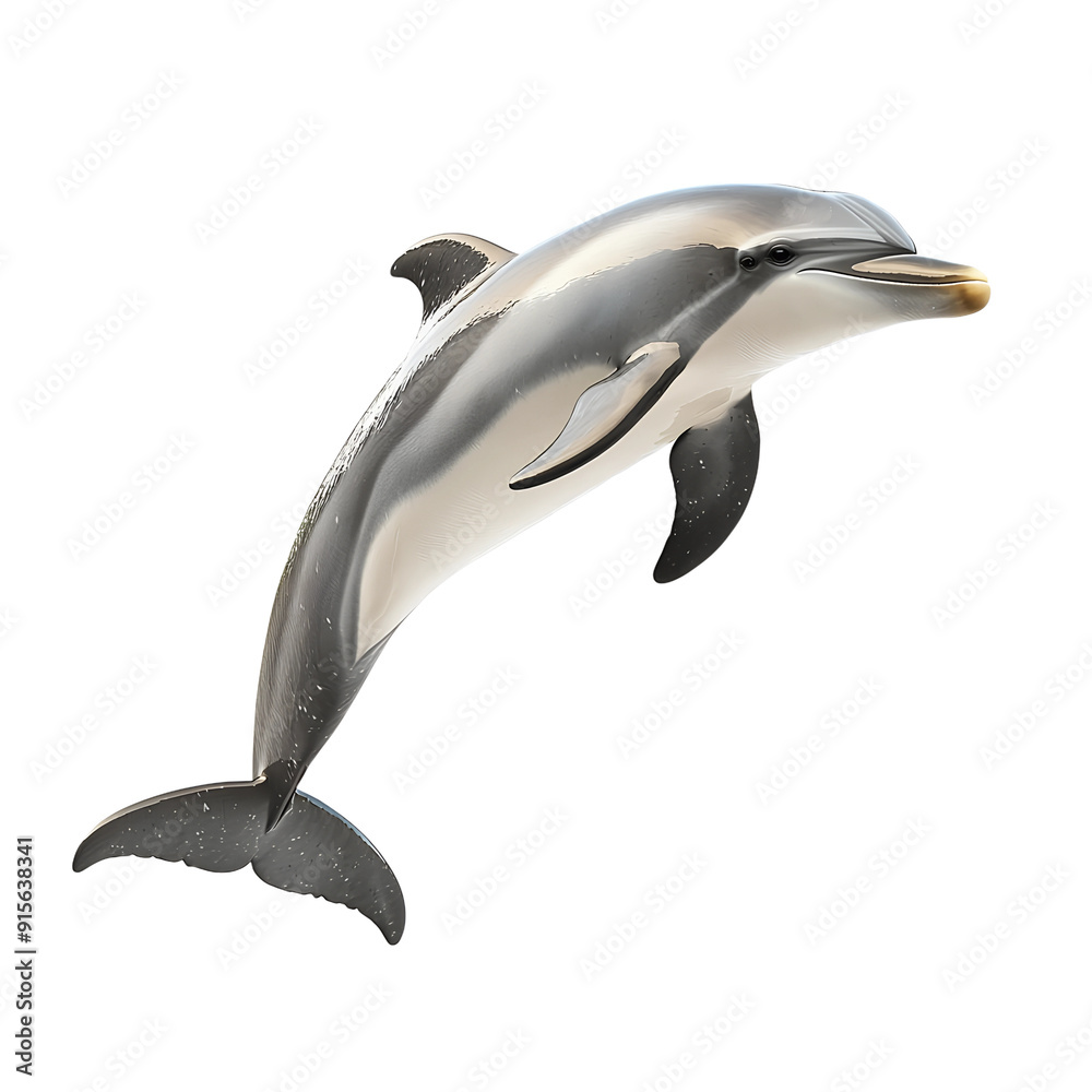 Dolphin Leaping Through the Water Dolphin Leaping Through the Water