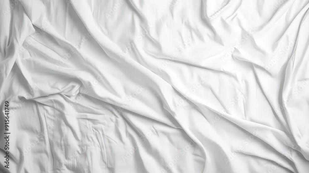 White Wrinkled Fabric Texture White Wrinkled Fabric Texture