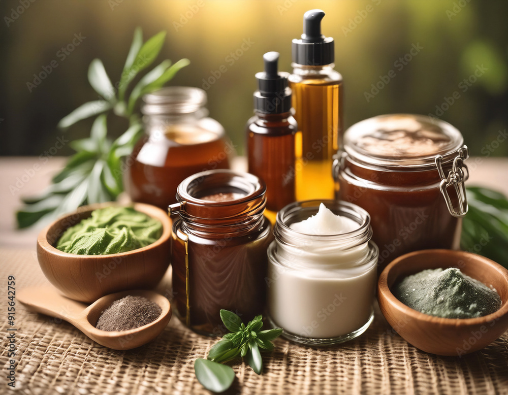 Close-Up of Homemade Skincare Products Close-Up of Homemade Skincare Products
