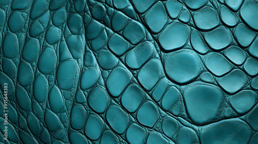 Turquoise texture of reptile skin, and crocodile leather pattern