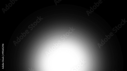 White gradient light sparkling on black background