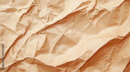 Crumpled Brown Paper Texture