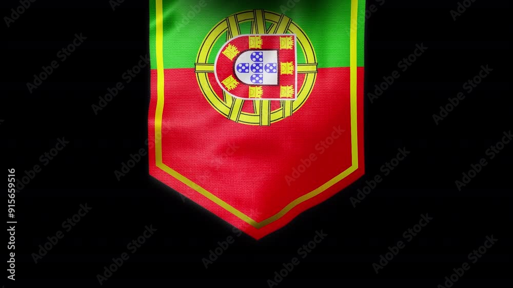 Portugal Flag Banner, Animation.Full HD 1920×1080. 07 Second Long. Transparent Alpha Video.
Portugal Flag Banner, Animation.Full HD 1920×1080. 07 Second Long. Transparent Alpha Video.