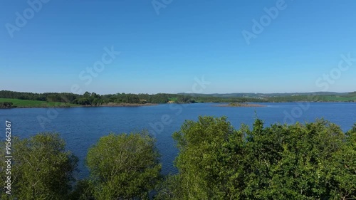 Encoro de Vilagudin Lake in a Coruna, Galicia, Spain. photo