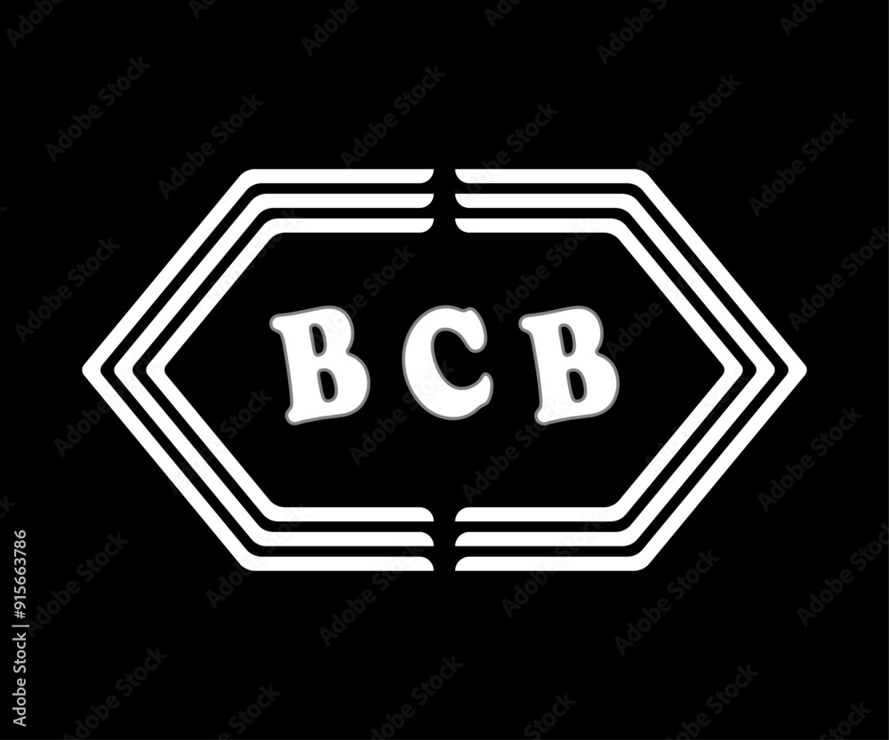 Fototapeta premium BCB letter logo Design. BCB Simple and modern monogram logo. Abstract Alphabet vector Design.