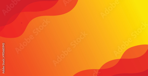 Abstract orange fluid shape modern background