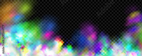Background of an explosion of colorful smoke clouds.Multicolor fog with blue and yellow particles.Explosions of color powder.