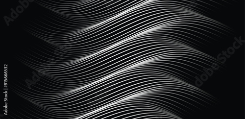 Abstract background with a flowing waves design
