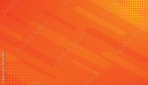 Abstract orange background with lines and halftone effect