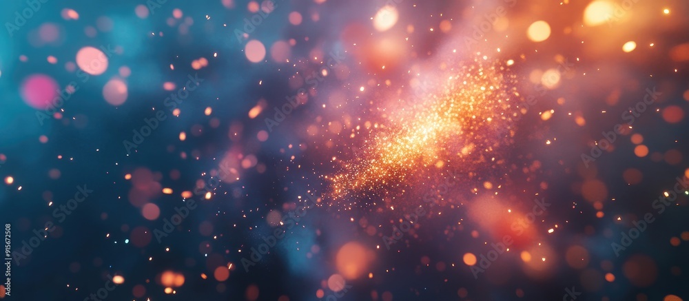 New Year fireworks and copy space abstract festive background New Year fireworks and copy space abstract festive background