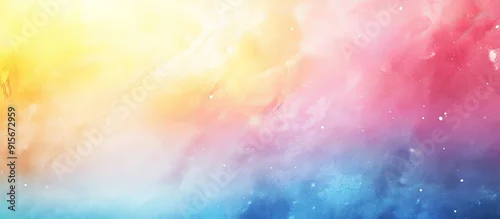 Panel kuchenny z motywem Abstract watercolor backdrop uniquely hand painted waldorf gradient wet art Vibrant template featuring space for text copyspace