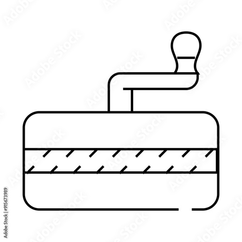 spice mill line icon vector. spice mill sign. isolated contour symbol black illustration