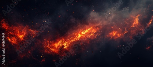 Flames flicker as embers so...