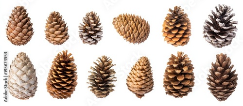 Collection of pine cones fr...