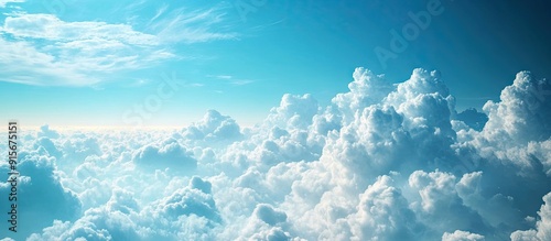 Clear skies and beautiful clouds. with copy space image. Place for adding text or design