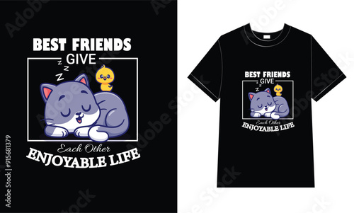 Best friend t shirt design.