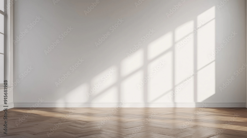empty white room with sunlight through a window empty white room with sunlight through a window