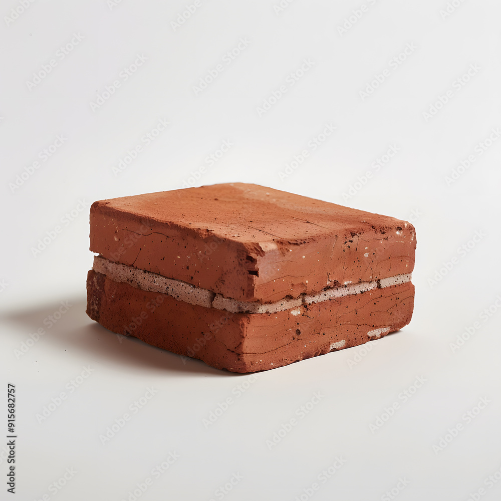Red brick isolated on white background
Red brick isolated on white background