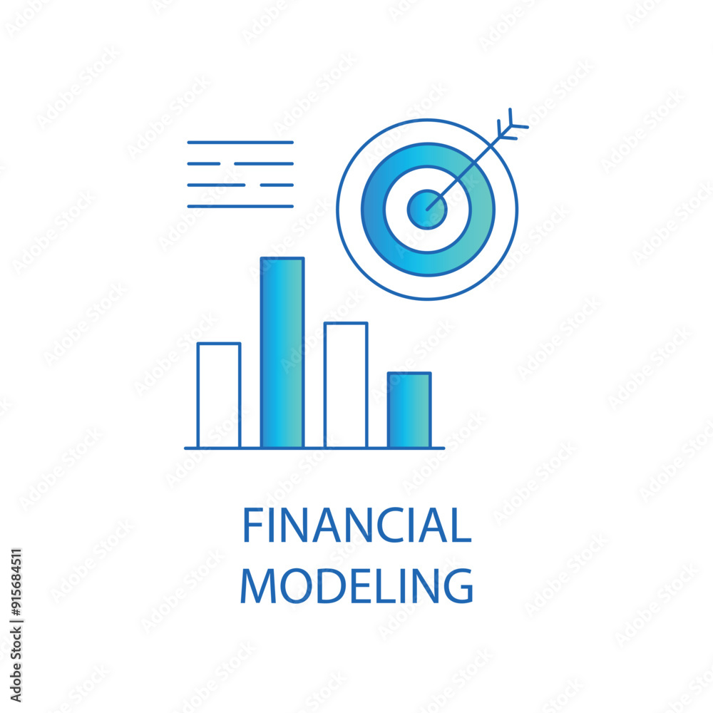 Innovative Quantum Financial Analysis Icon with Editable Stroke. Innovative Quantum Financial Analysis Icon with Editable Stroke.