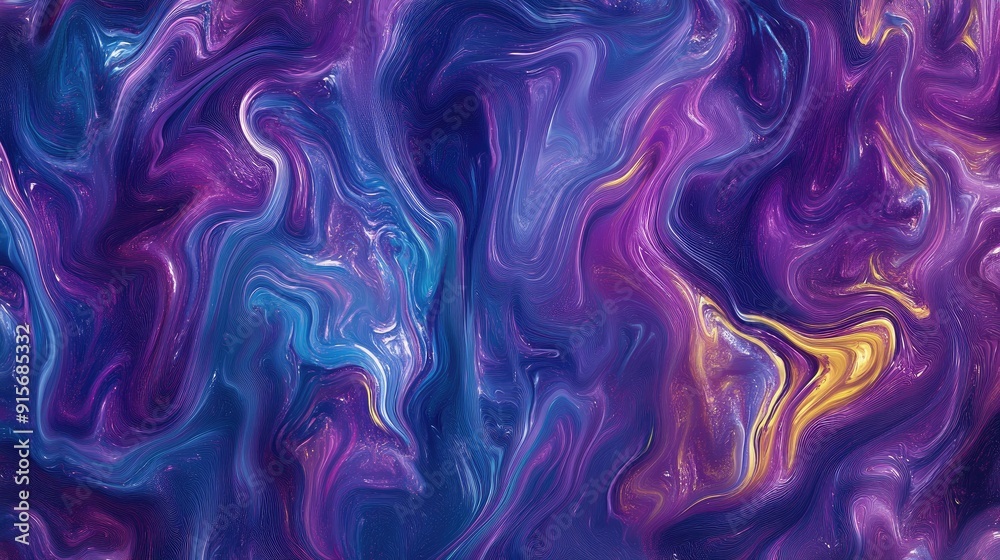 Fototapeta premium Liquid abstracts swirling in vibrant motion