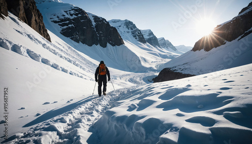Arctic Arcana in Snowy Winter: The Pathfinder's Trip Enveloped in Landslide