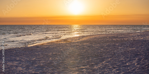 Sunset photo at Dune Allen Beach in Santa Rosa Florida on March 11, 2024