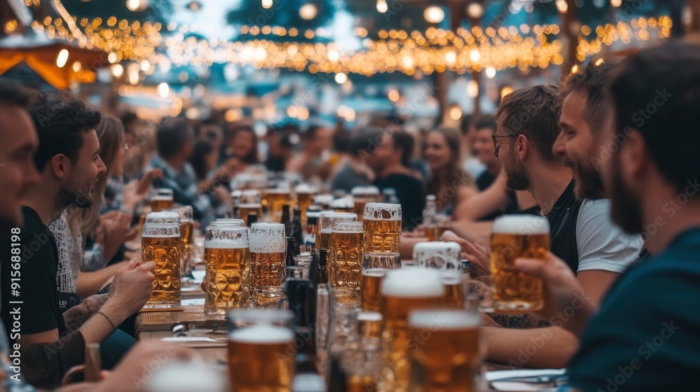 Friends drinking pintabeer on holidays in germany festive Oktoberfest. Germany holiday festival beer. Friends drinking pintabeer on holidays in germany festive Oktoberfest. Germany holiday festival beer.