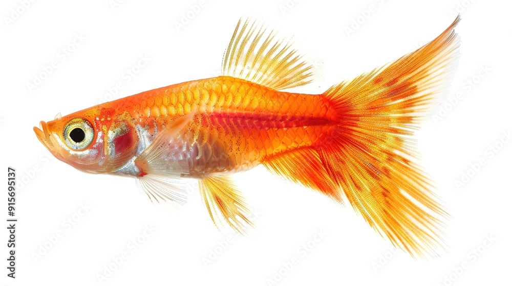 Molly fish isolated on white Molly fish isolated on white