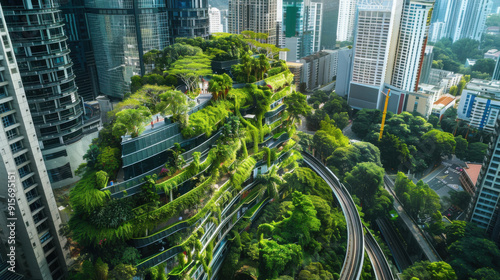 Eco-friendly smart cities with integrated green technologies #915695151