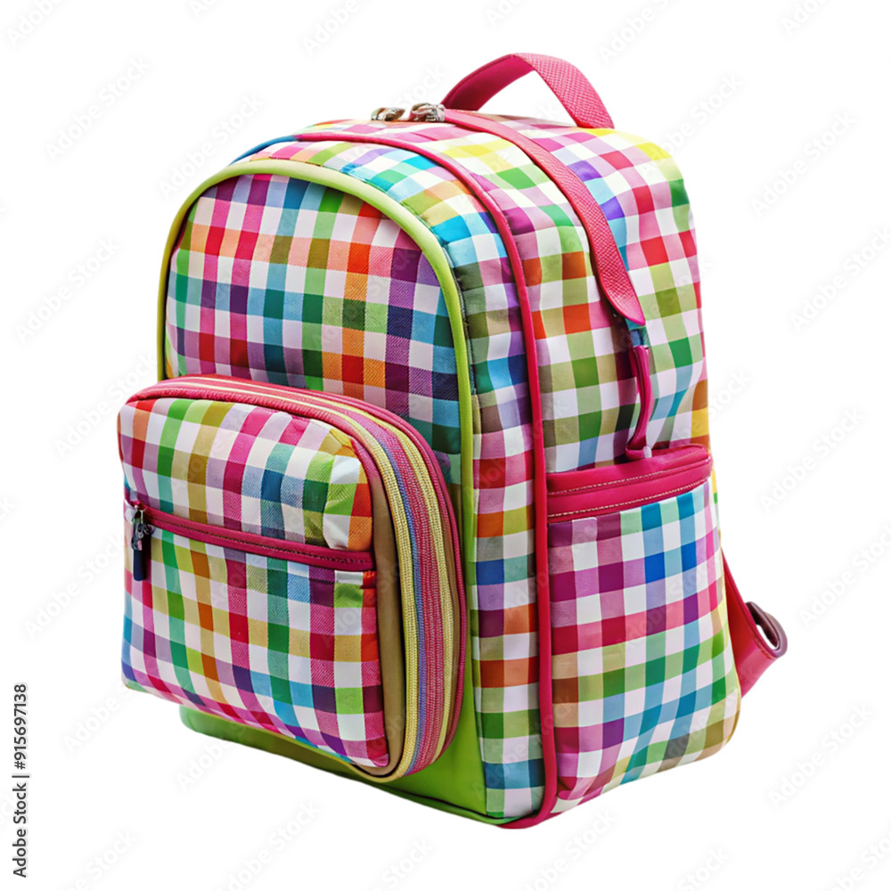 A School Bag Isolated On Transparent Background