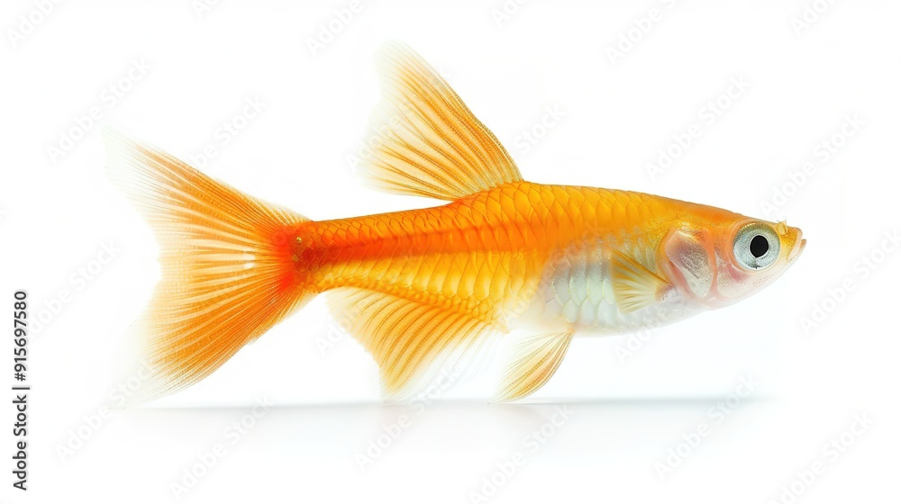 Molly fish isolated on white 