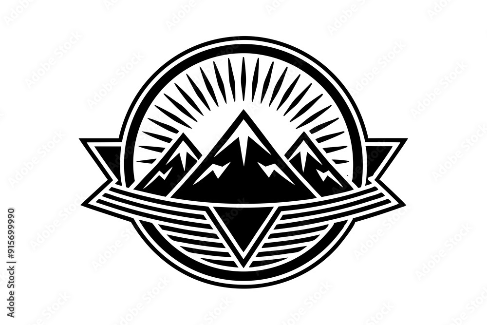 Obraz premium Voluntary simplicity logo white background